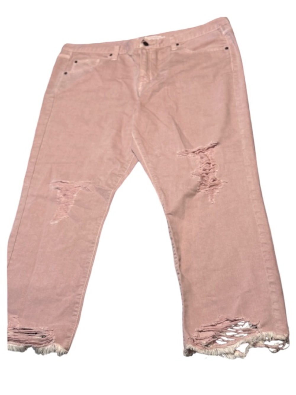 Massimo Pink Distressed Women Jeans size 16 in excellent condition
